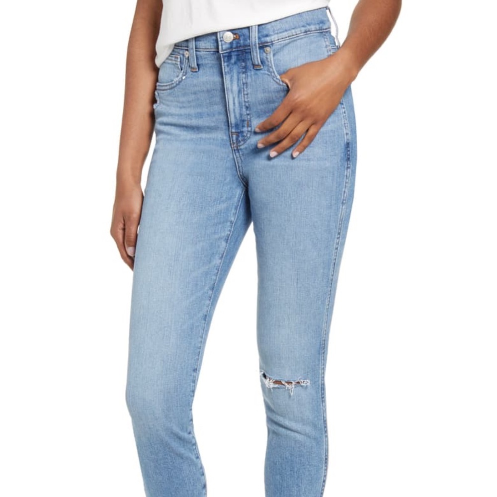 Made well Light Wash Torn Jeans